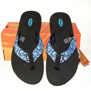 Women's Teva Mush FLIP FLOPS / SANDALS, NWT Sz 10 M, Hawaii Wedgewood 6109B, AA2